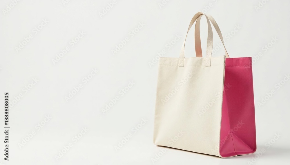 Stylish canvas shopping bag, white background , canvas bag, grocery bag Stylish canvas shopping bag, white background , canvas bag, grocery bag