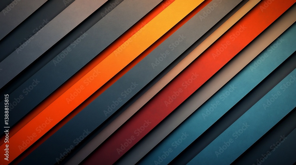 Obraz premium Abstract vibrant parallel bands background, modern design with texture