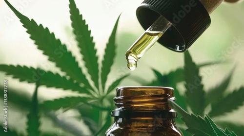 Extracting therapeutic benefits from cannabis oil nature photography indoor close-up wellness