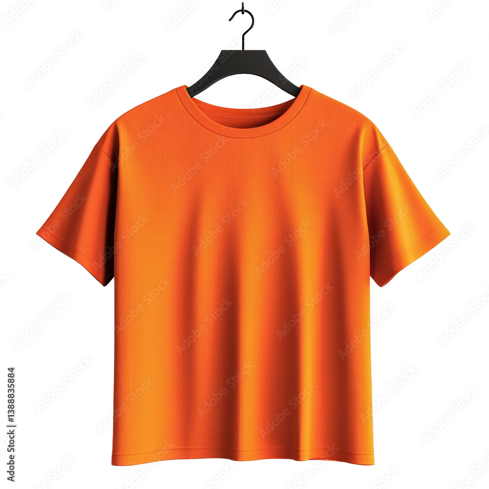 Orange T-Shirt Mockup on Hanger, Isolated on Transparent Background, 3D Rendering, Apparel Design, tshirt mockup, clothing template, orange shirt Orange T-Shirt Mockup on Hanger, Isolated on Transparent Background, 3D Rendering, Apparel Design, tshirt mockup, clothing template, orange shirt