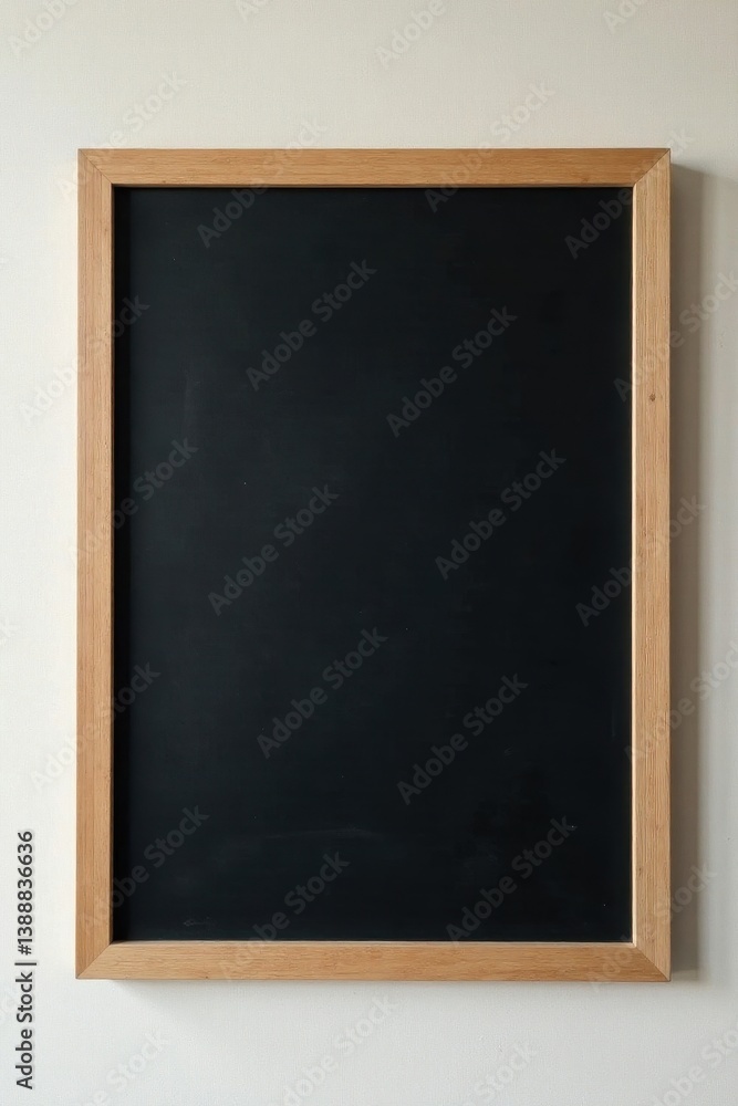 Clean slate, dark blackboard in simple wooden frame , clean slate, old Clean slate, dark blackboard in simple wooden frame , clean slate, old