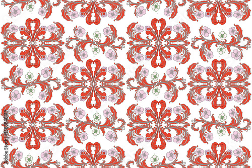 Luxury Nature of the flower seamless floral pattern