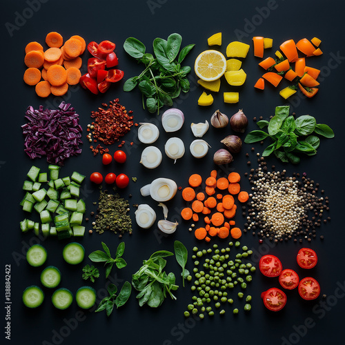 abstract background with flowers