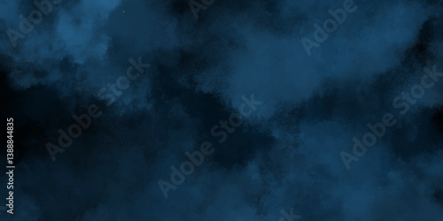 abstract cloud and vapor texture background. Black and blue smoke aquarelle smudge illustration smooth grungy smokey light pastel colors ink glow. Teal color powder explosion .	
