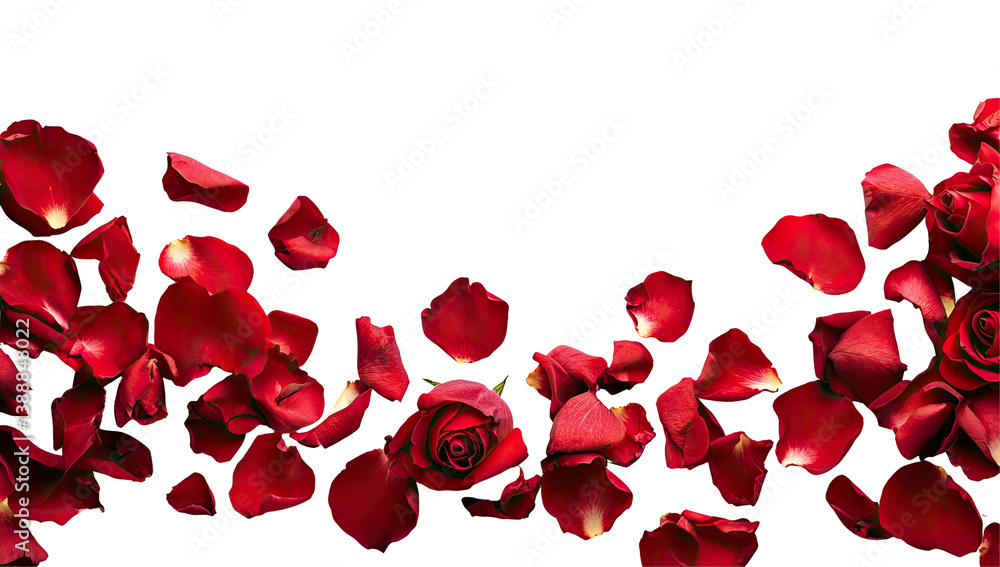 Red Rose Petals Falling Red Rose Petals Falling