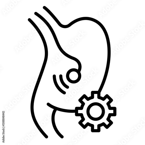 Endoscopy outline icon