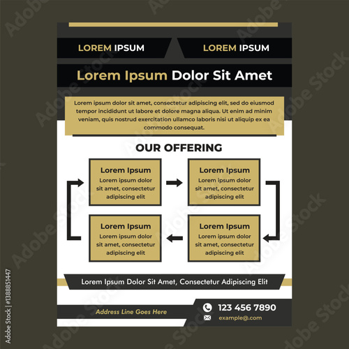 Corporate and Professional Style Flyer Design - Comapny Brochure Layout