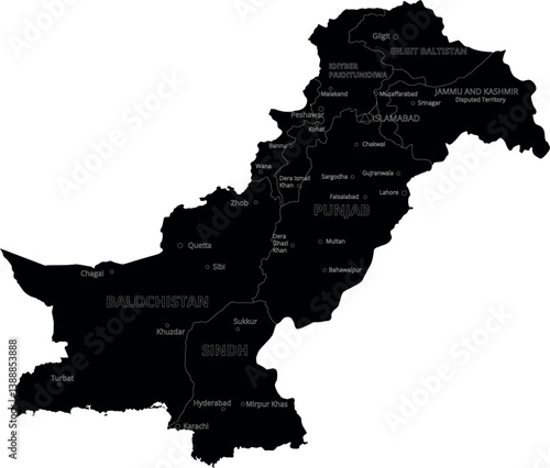 Detailed Map of Pakistan