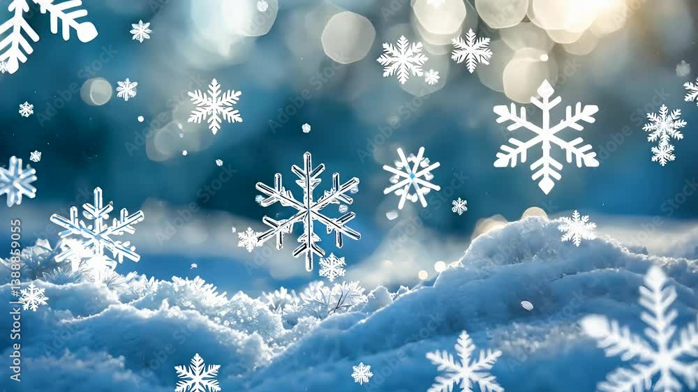 Animated Snowflake Wallpaper