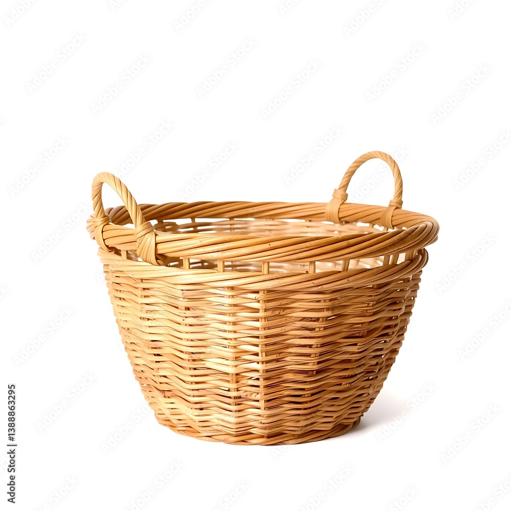 empty wicker basket empty wicker basket