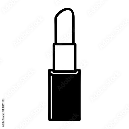 Minimalist Lipstick Icon For Beauty And Makeup Product Design Needs