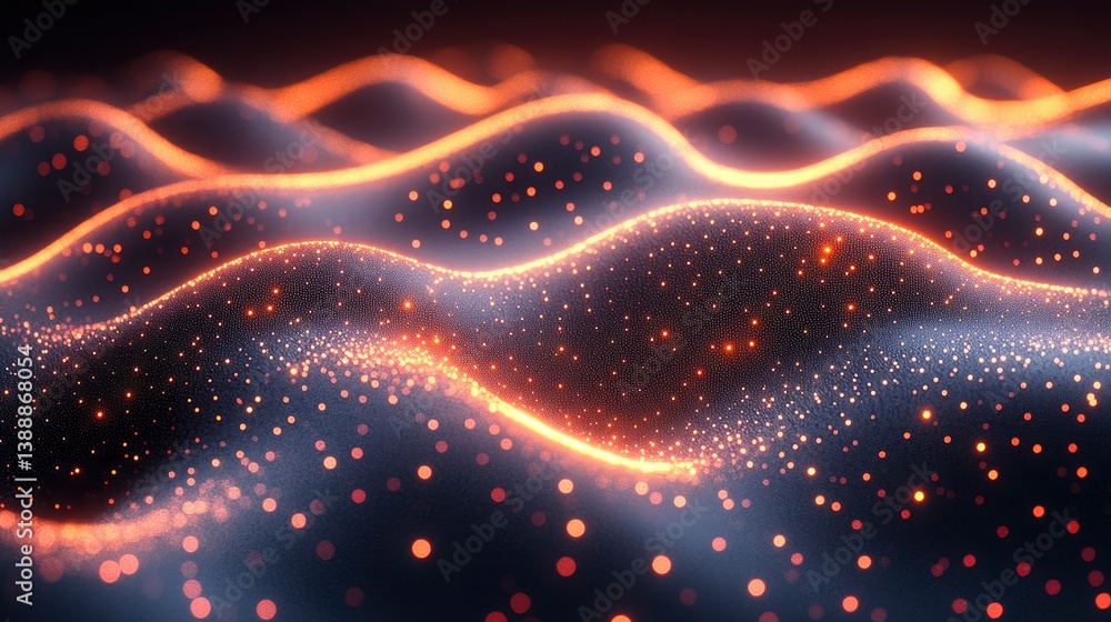 Obraz premium Abstract representation of digital communication using patterns