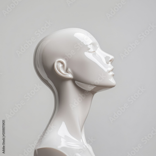 female mannequin head