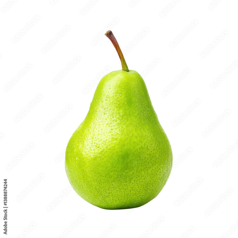 Fresh green pear isolated on white background. Healthy eating and dieting concept. Fresh green pear isolated on white background. Healthy eating and dieting concept.