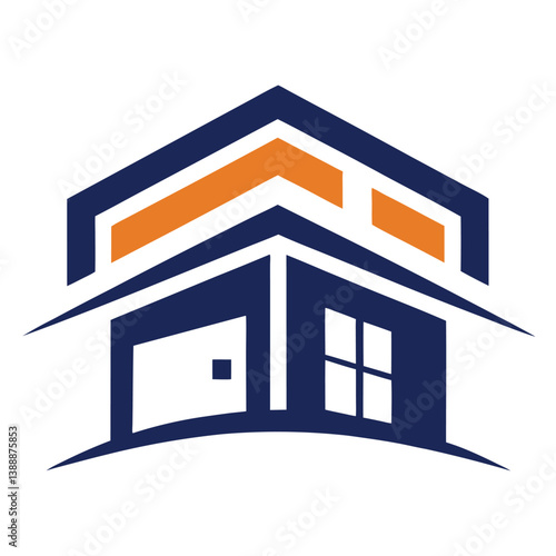 Ware house logo design vector illustration.