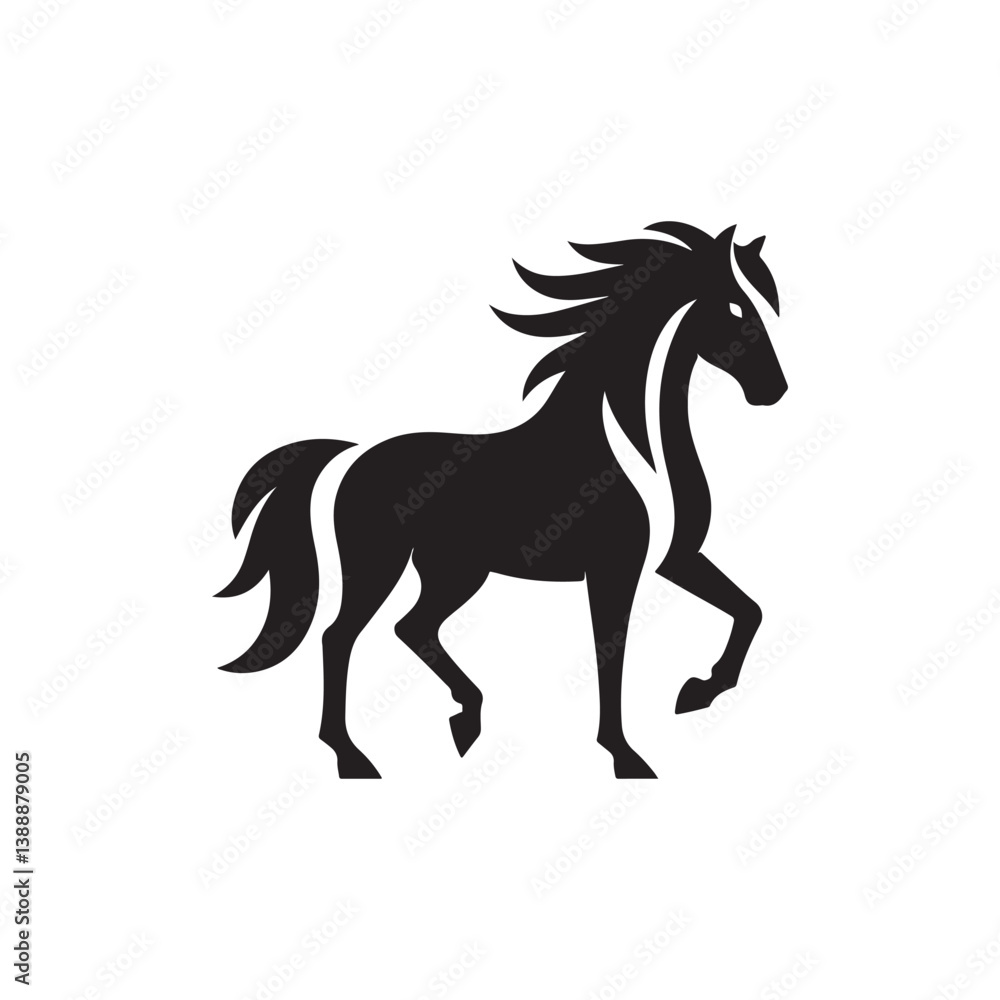 horse vector silhouette clip art logo design horse vector silhouette clip art logo design