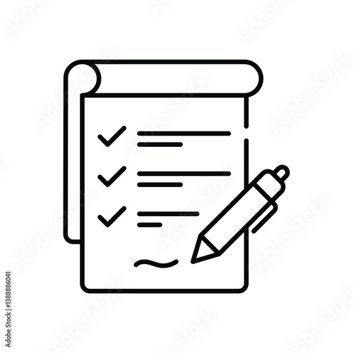 Planning  Vector icon