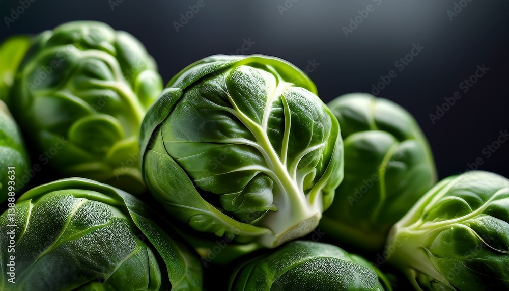 Fototapeta premium close up of green cabbage