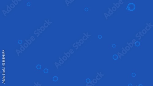 Blue abstract background with bubals