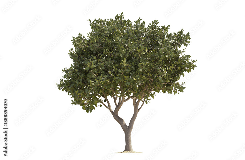 Obraz premium High-resolution tree PNG isolated on a transparent background for mockup design templates and artistic projects