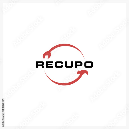 Free Download Red Circular Wrench and Hammer Logo Design - GFXLoad
