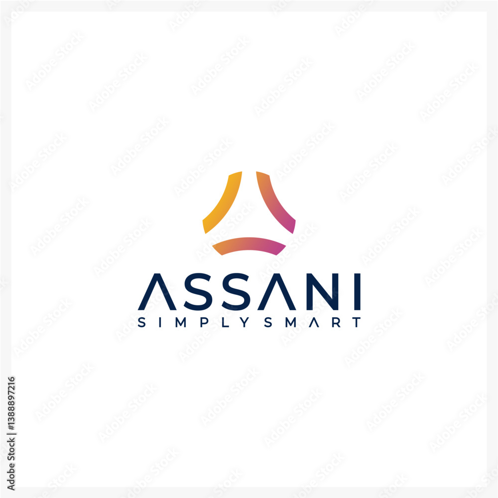 Modern Gradient Logo with Abstract Symbol and Clean Typography Modern Gradient Logo with Abstract Symbol and Clean Typography