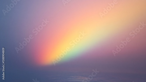 Pastel rainbow arc sky background design