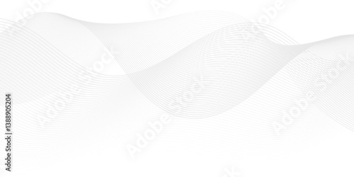 	
Abstract white and gray line dynamic creative smooth beautiful space digital composite sound and wave bland line. frequency flow business stripe gradient white vector technology template background.