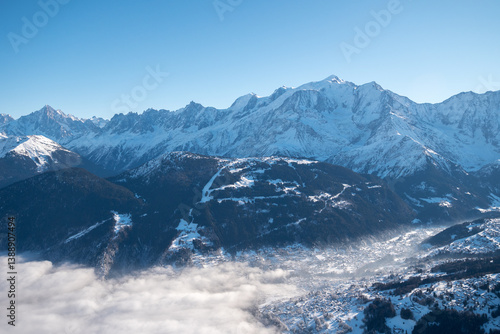 Haute Savoie : en montgolfière vue sur le Mont Blanc 2