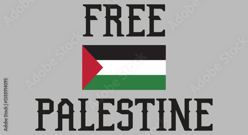 Palestine national flag vector illustration. Perfect for website design, app icons, logos, and UI elements. Palestinian official national flag.
