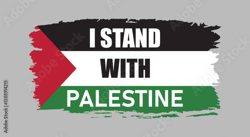 Palestine national flag vector illustration. Perfect for website design, app icons, logos, and UI elements. Palestinian official national flag.