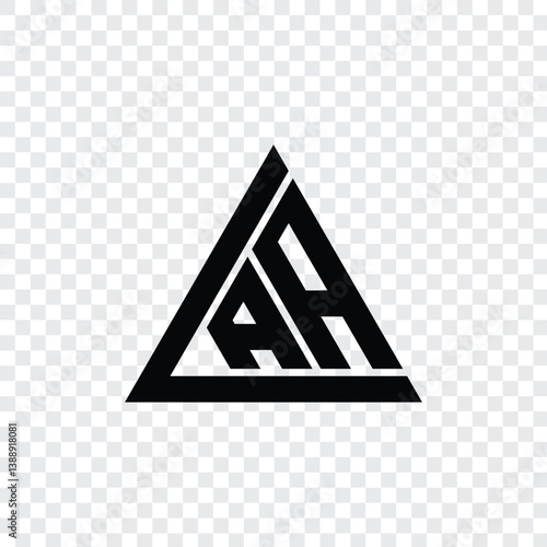 72 a logo  geometric letter educational word  triangle alphabet A A