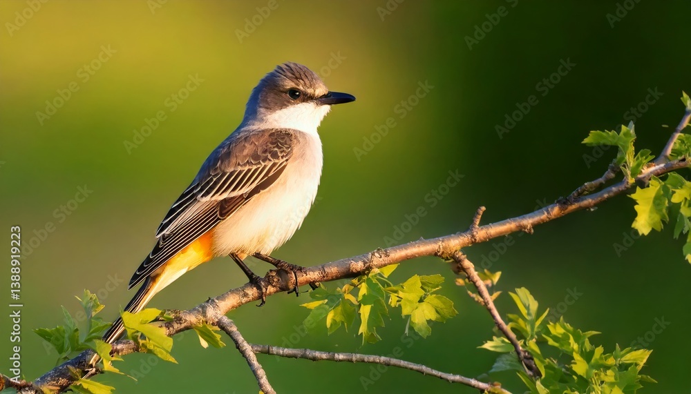 A bird perched on a branch, displaying vibrant feathers against a blurred green background, capturing a moment of natural beauty. A bird perched on a branch, displaying vibrant feathers against a blurred green background, capturing a moment of natural beauty.
