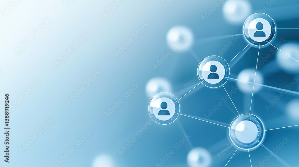 Global network of people connections on a vibrant blue background, symbol of digital communication Global network of people connections on a vibrant blue background, symbol of digital communication