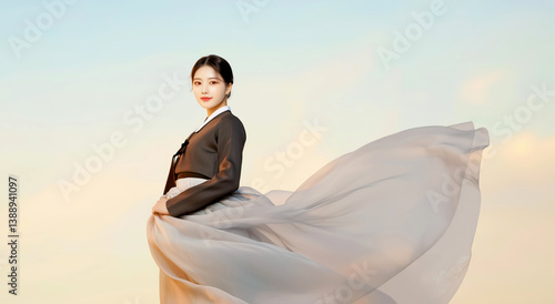 전통 한복을 입은 한국의 여성, 한국의 전통문화
