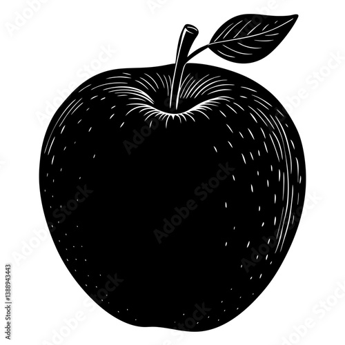 Aapple vector silhouette single collection