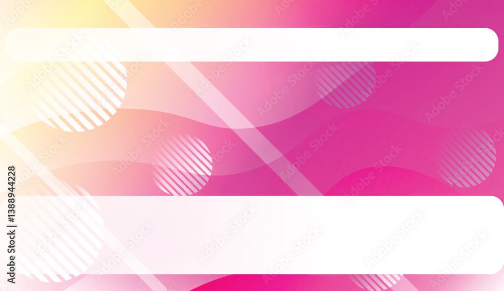 Obraz premium Blurred Decorative Design In Abstract Style With Wave, Curve Lines, Circle, Space for Text. Fluid shapes composition. For Design Flyer, Banner, Landing Page. Vector Illustration