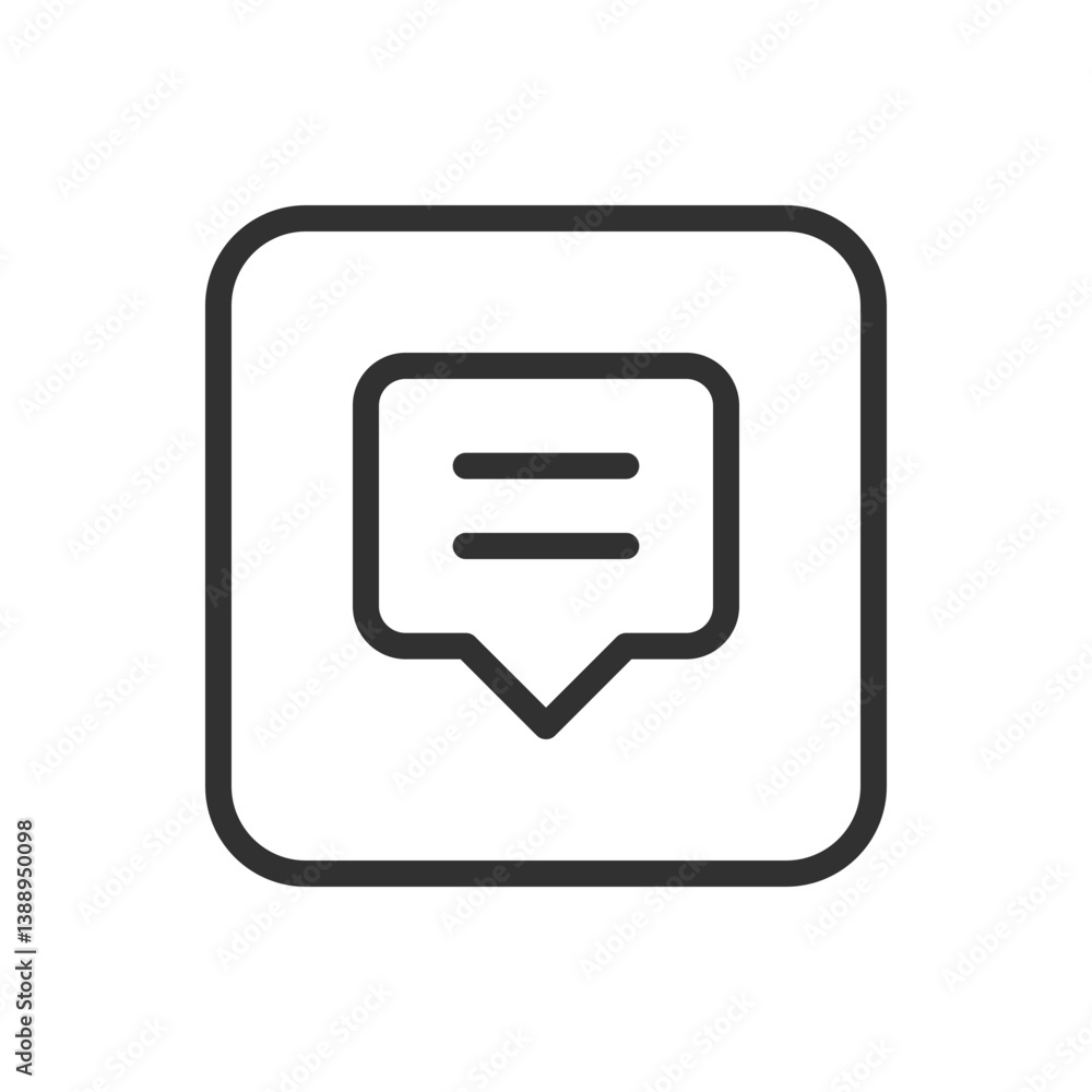 Messages, Chat – Digital Communication and Messaging Icon Messages, Chat – Digital Communication and Messaging Icon