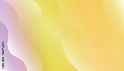 Template Background With Wave Geometric Shape. For Design, Presentation, Business. Vector Illustration with Color Gradient.