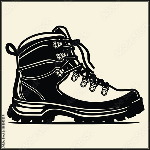 Silhouette of Hiking Boots, Trail Gear