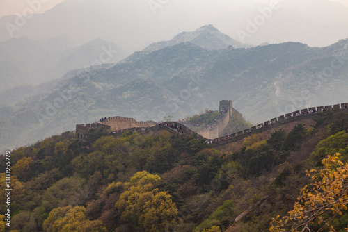 Picturesque view of the Great Wall of China