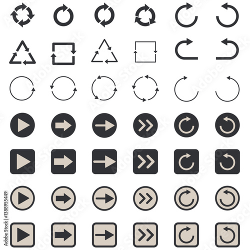 イラスト素材：いろいろ矢印イラストセット