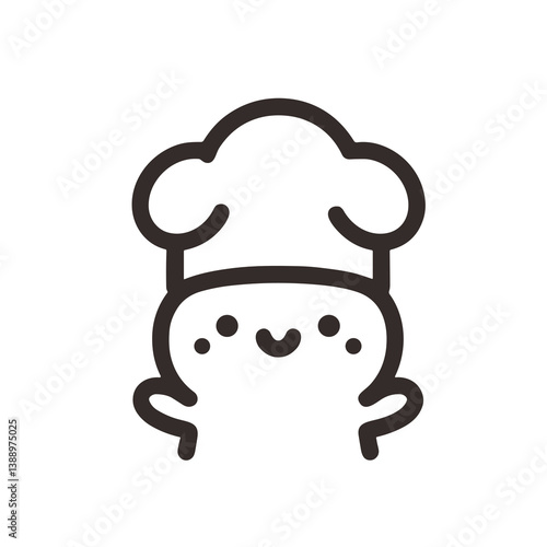 vector illustration of a cartoon chef with a glass of beer