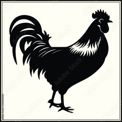 Chicken Silhouette, Bird