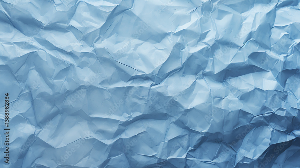 Blue crumpled paper texture background Blue crumpled paper texture background