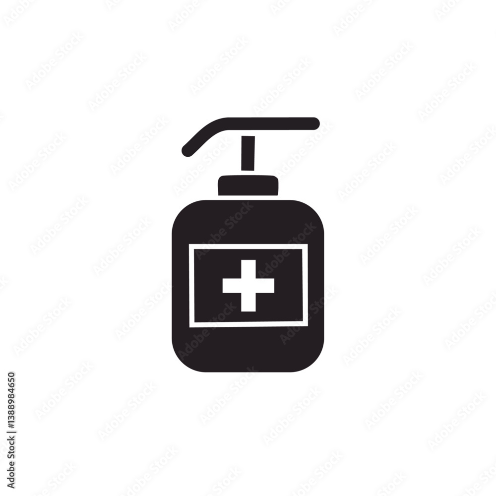 Obraz premium hand sanitizer bottle 