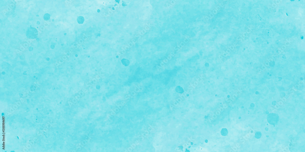 Obraz premium Bright Blue watercolor vector background, watercolor drawing on a paper image, hand paint square stain backdrop.