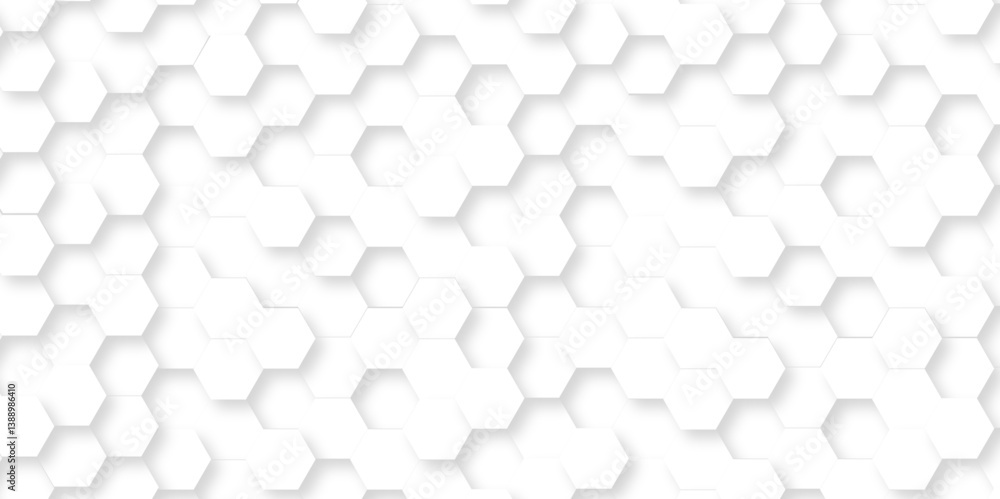 Abstract emboss white Hexagonal Background. Luxury White Pattern. Vector Futuristic minimal honeycomb mosaic white background. geometric mesh cell texture. modern futuristic wallpaper. Abstract emboss white Hexagonal Background. Luxury White Pattern. Vector Futuristic minimal honeycomb mosaic white background. geometric mesh cell texture. modern futuristic wallpaper.