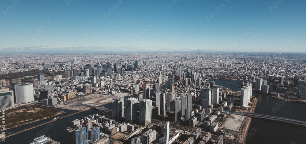 Fototapeta premium Tokyo - Vue aérienne 10