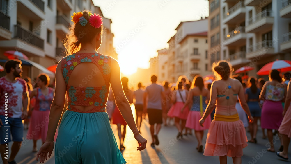 Obraz premium High resolution photo stock image showcasing vibrant community celebrations, cultural festivals, and inclusive parades that embody social unity.